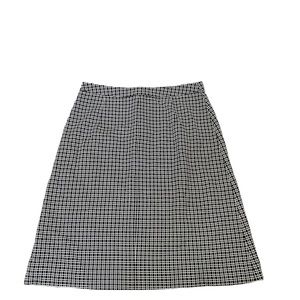 Banana Republic Vintage Trouser Skirt Plaid Black and White Size 8